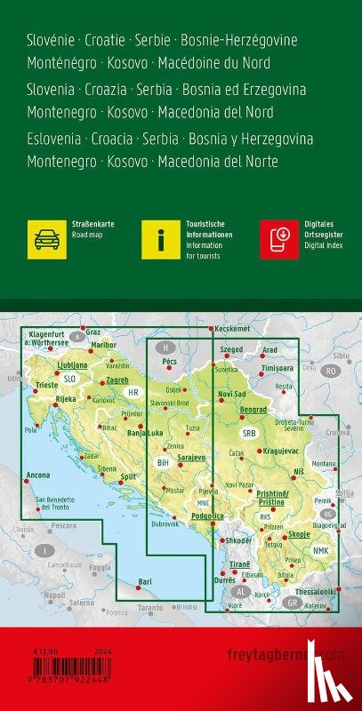  - Slovenia - Croatia - Serbia - Montenegro Bosnia Herzegovina