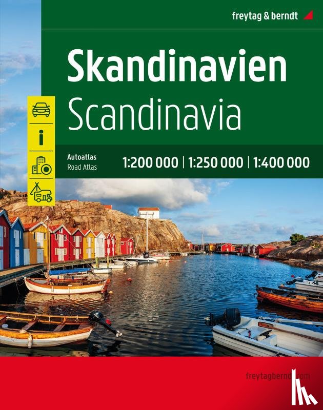  - F&B Wegenatlas Scandinavië - wegenatlas schaal 1:200.000/250.000/400.000