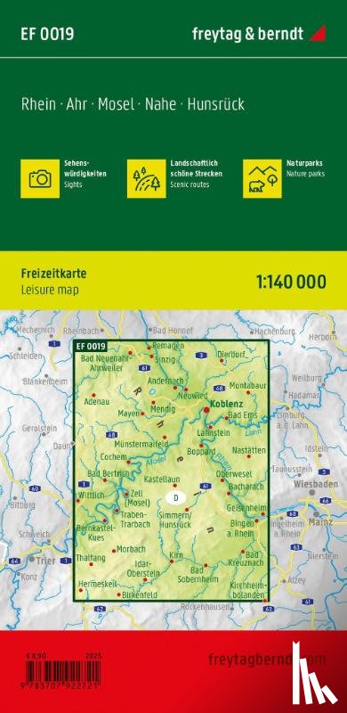  - Rhein Adventure Guide and Map 1:140,000