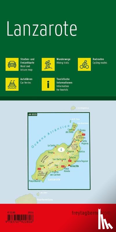  - Lanzarote Road and Leisure Map