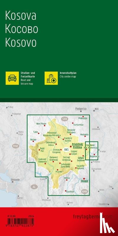  - Kosovo Road and Leisure Map