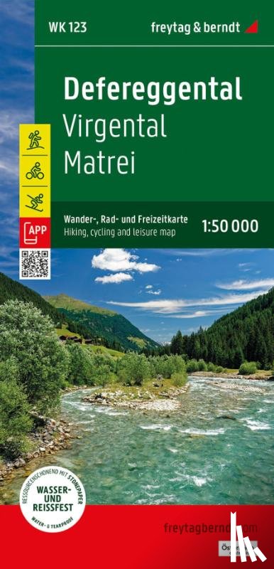  - Defereggental - Virgental - Matrei Hiking, cycling and Leisure Map