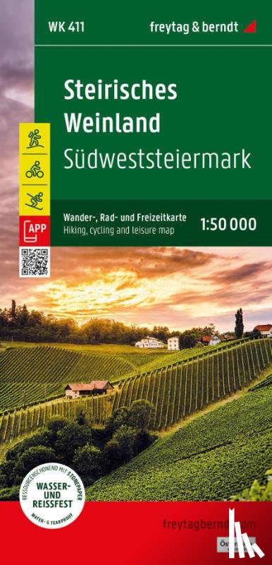 Freytag Berndt - Steirisches Weinland hiking, cycling and leisure map