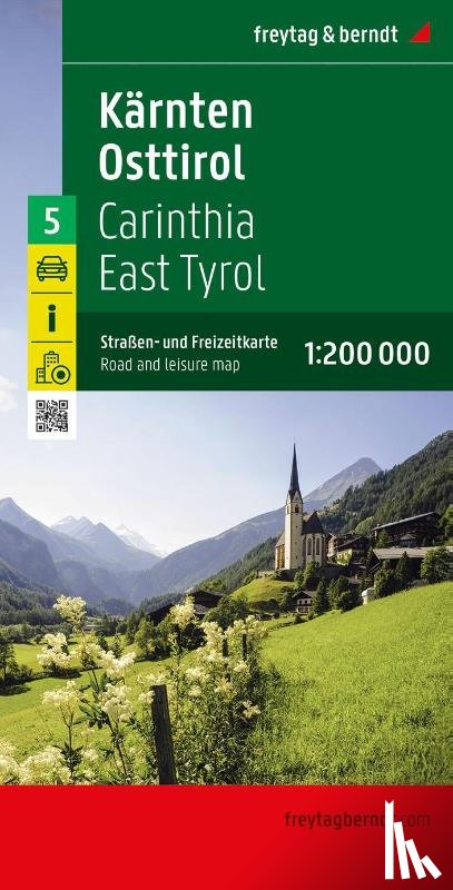  - Carinthia, East Tyrol Road and Leisure Map