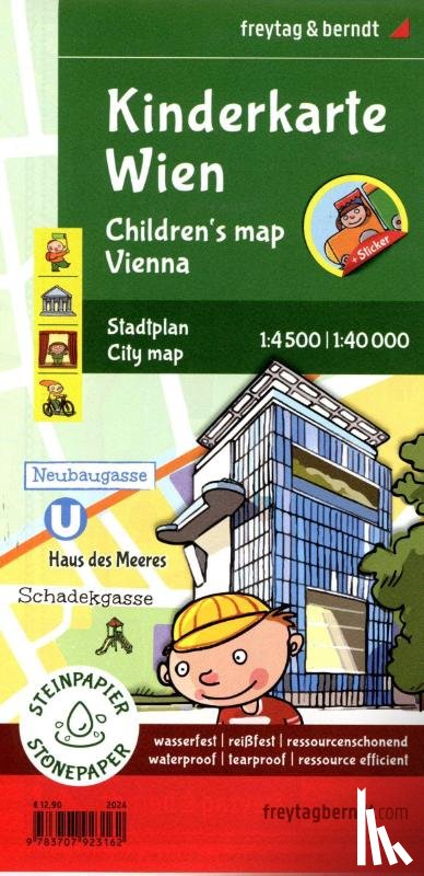 Freytag Berndt - Children's Map of Vienna
