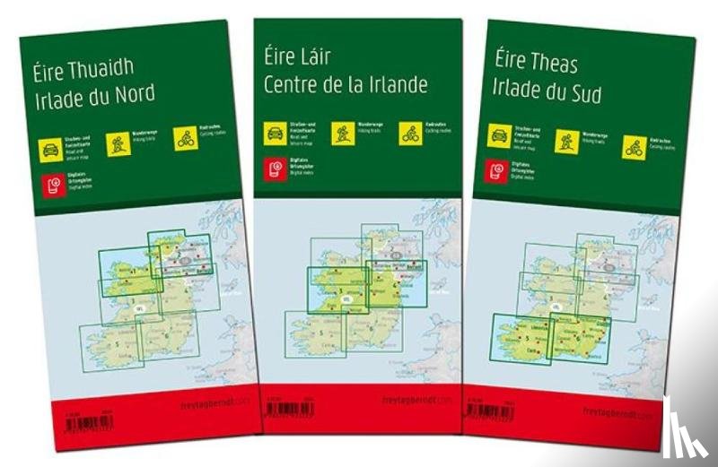  - Ireland Road Map - 3 Map Set