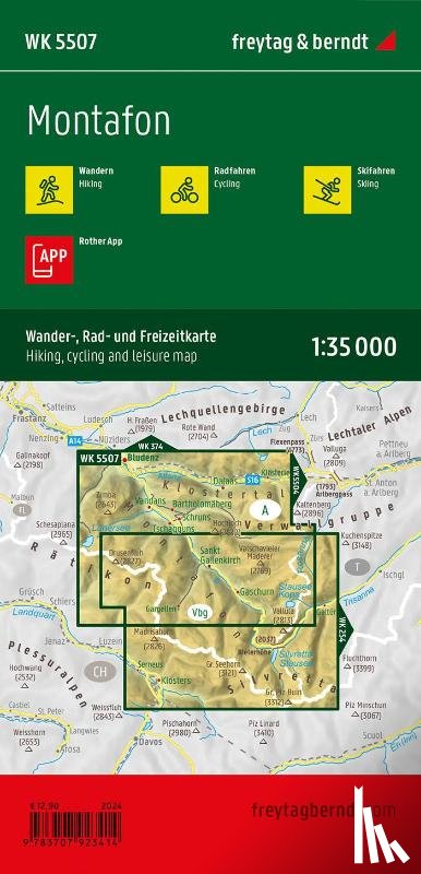  - Montafon Hiking, Cycling & Leisure Map