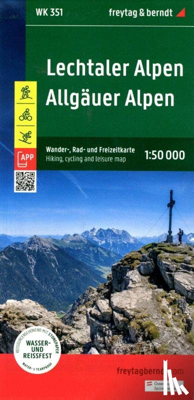  - Lechtaler Alpen - Allgauer Alpen Hiking, Cycling & Leisure Map
