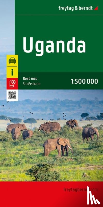 - Uganda, Straßenkarte 1:500.000, freytag & berndt