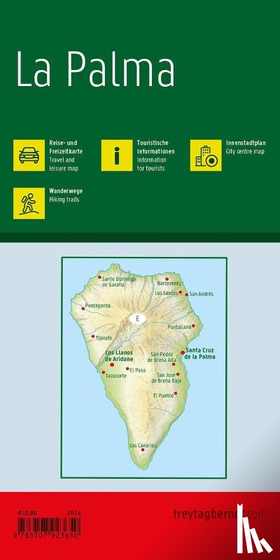 Freytag-Berndt - La Palma Road and Leisure Map