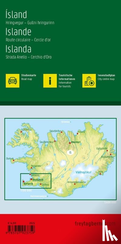 Freytag-Berndt - Iceland Road Map 1:400 000