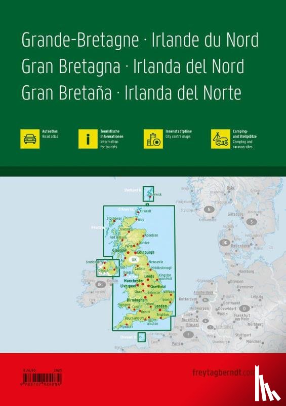  - Großbritannien - Nordirland, Autoatlas 1:200.000 - 1:266.000, freytag & berndt