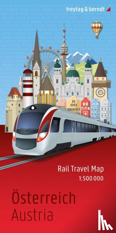 - freytag & berndt Rail Travel Map Österreich 1:500.000