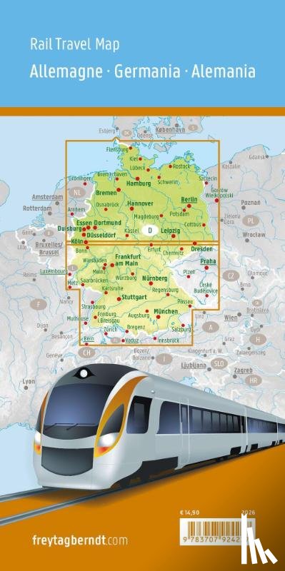  - freytag & berndt Rail Travel Map Deutschland 1:500.000