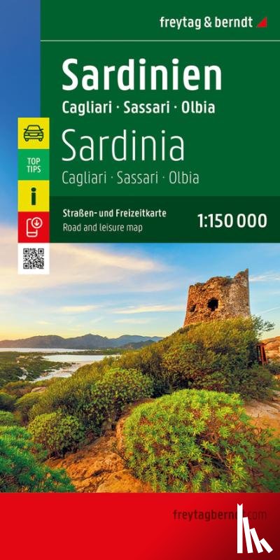 Freytag-Berndt - Sardinia Road and Leisure Map 1:150.000