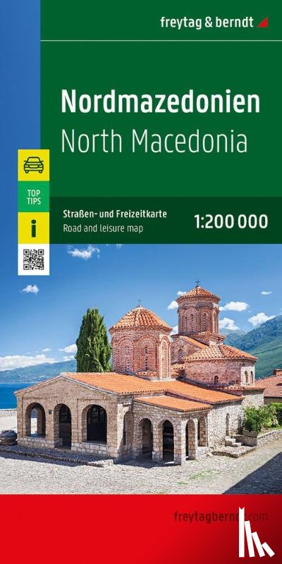  - Nordmazedonien, Straßen- und Freizeitkarte 1:200.000, freytag & berndt