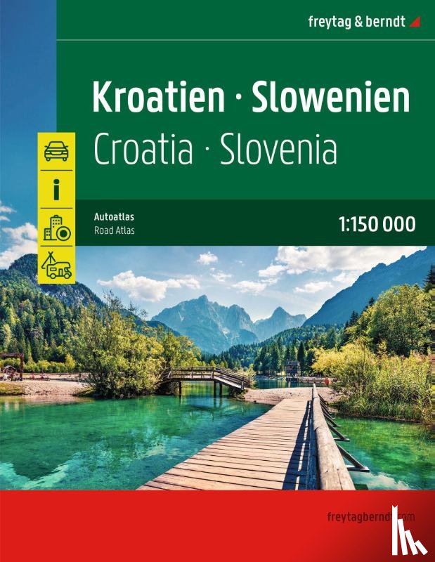  - Kroatien - Slowenien, Autoatlas 1:150.000, freytag & berndt