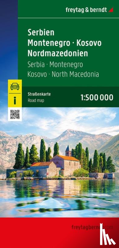  - Serbia - Montenegro - North Macedonia Road Map
