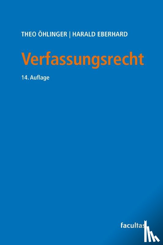 Eberhard, Harald, Öhlinger, Theo - Verfassungsrecht