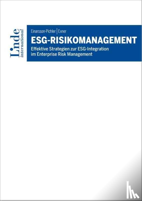 Einarsson-Pichler, Viktoria, Exner, Karin - ESG-Risikomanagement
