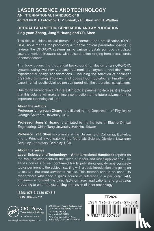 Zhang, Jing-Yuan - Optical Parametric Generation and Amplification