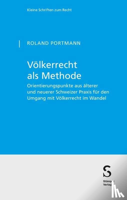 Portmann, Roland - Völkerrecht als Methode