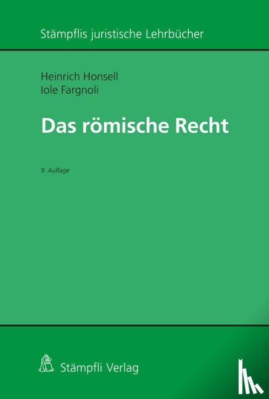 Honsell, Heinrich, Fargnoli, Iole - Römisches Recht