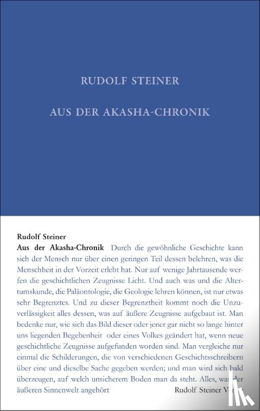 Steiner, Rudolf - Aus der Akasha-Chronik