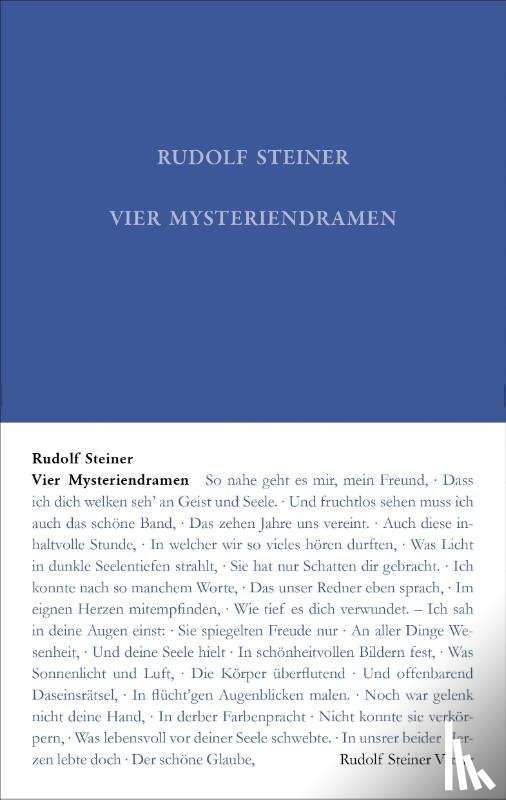 Steiner, Rudolf, Machunze, Ralf - Vier Mysteriendramen