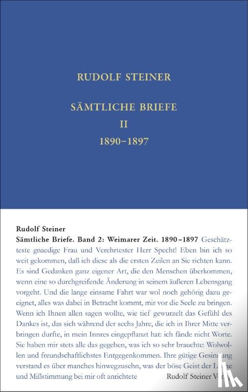 Steiner, Rudolf - Sämtliche Briefe Band 2