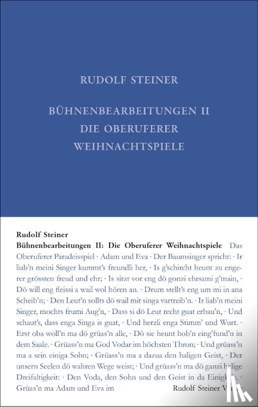 Steiner, Rudolf - Bühnenbearbeitungen II