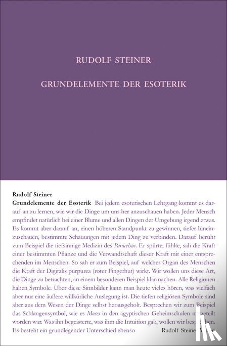 Rudolf, Steiner - Rudolf Steiner Gesamtausgabe 93a . Grundelemente der Esoterik