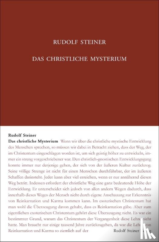 Steiner, Rudolf - Das christliche Mysterium