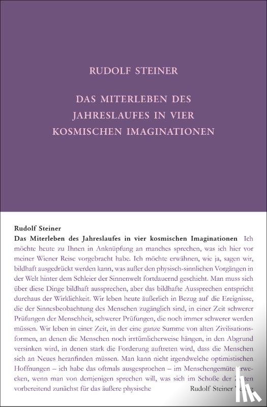 Steiner, Rudolf - Das Miterleben des Jahreslaufes in vier kosmischen Imaginationen