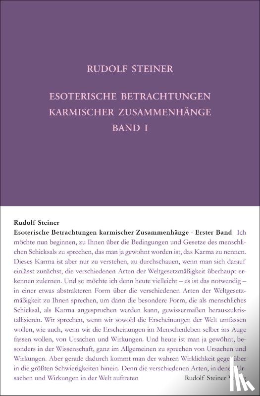 Steiner, Rudolf - Esoterische Betrachtungen karmischer Zusammenhänge