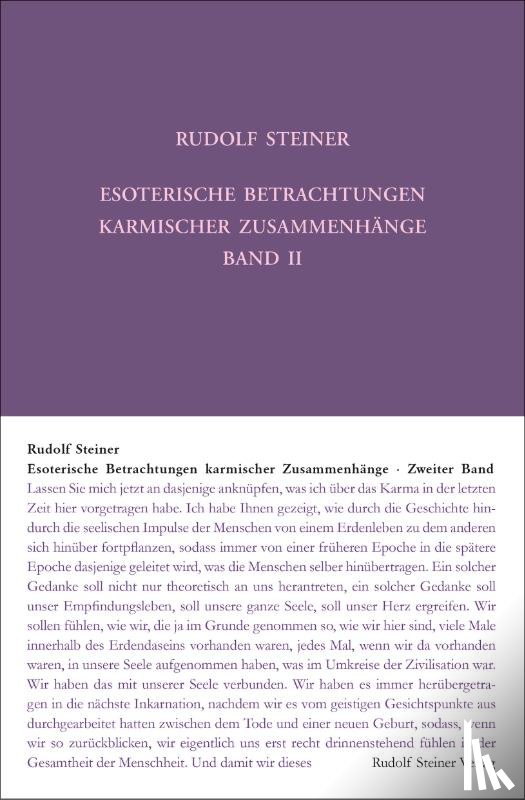 Steiner, Rudolf - Esoterische Betrachtungen karmischer Zusammenhänge