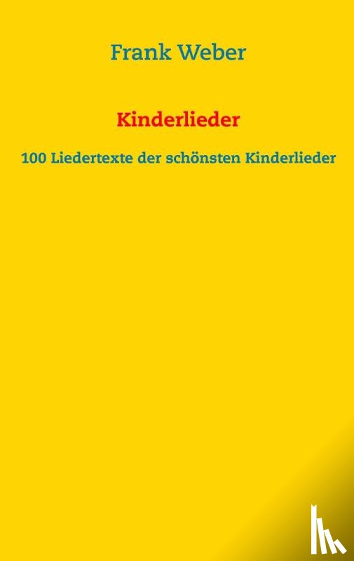 Weber, Frank - Kinderlieder