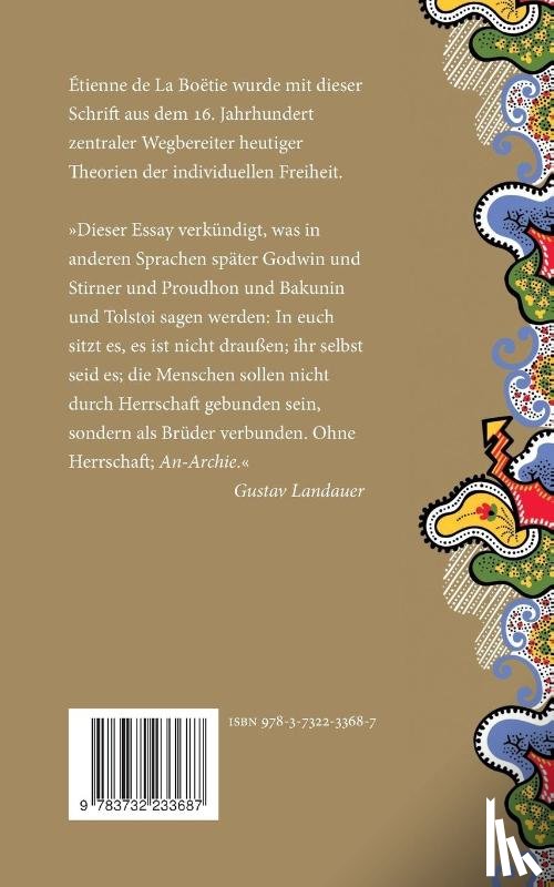 La Boetie, Etienne de - Von der freiwilligen Knechtschaft