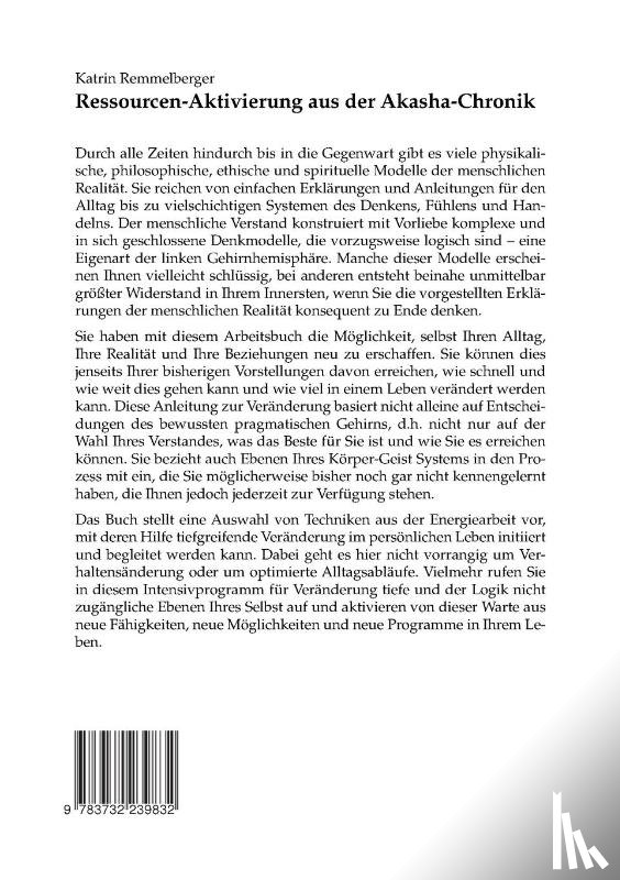 Remmelberger, Katrin - Ressourcen-Aktivierung aus der Akasha-Chronik