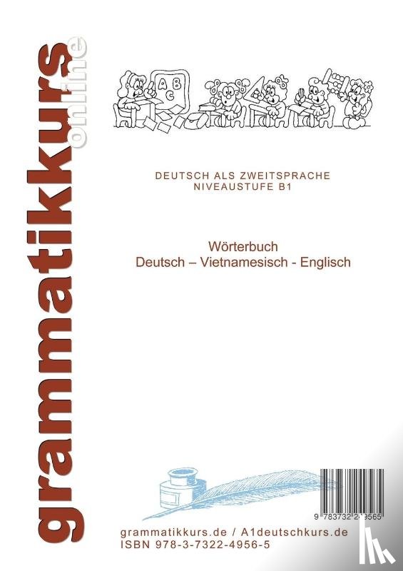 Abdel Aziz-Schachner, Marlene Milena, Anderlic, Marko - Woerterbuch Deutsch-Vietnamesisch-Englisch Niveau B1