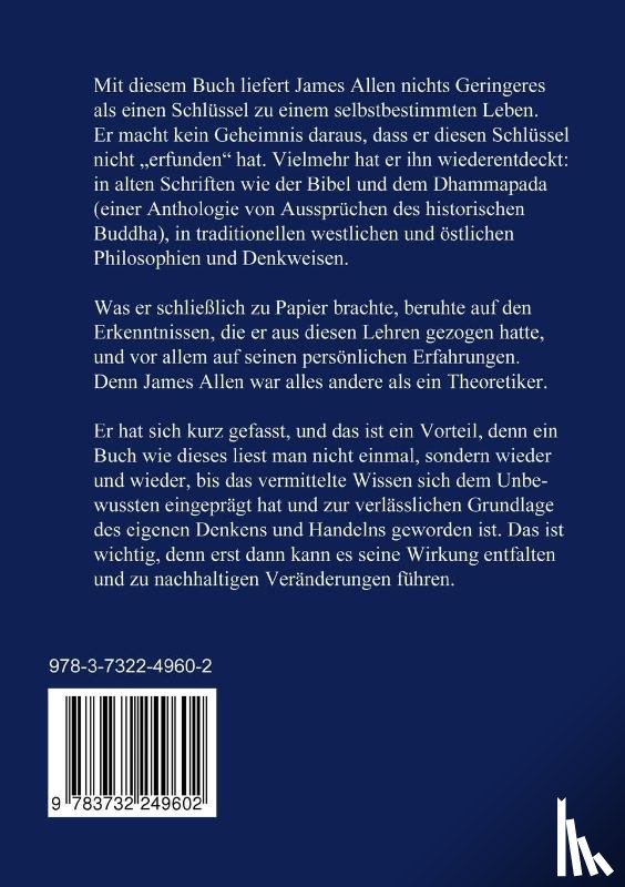 Allen, James (La Trobe University Victoria) - Wie wir denken, so leben wir