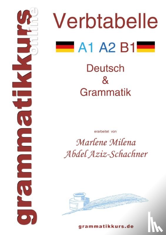 Abdel Aziz-Schachner, Marlene Milena - Verbtabelle Deutsch A1 A2 B1