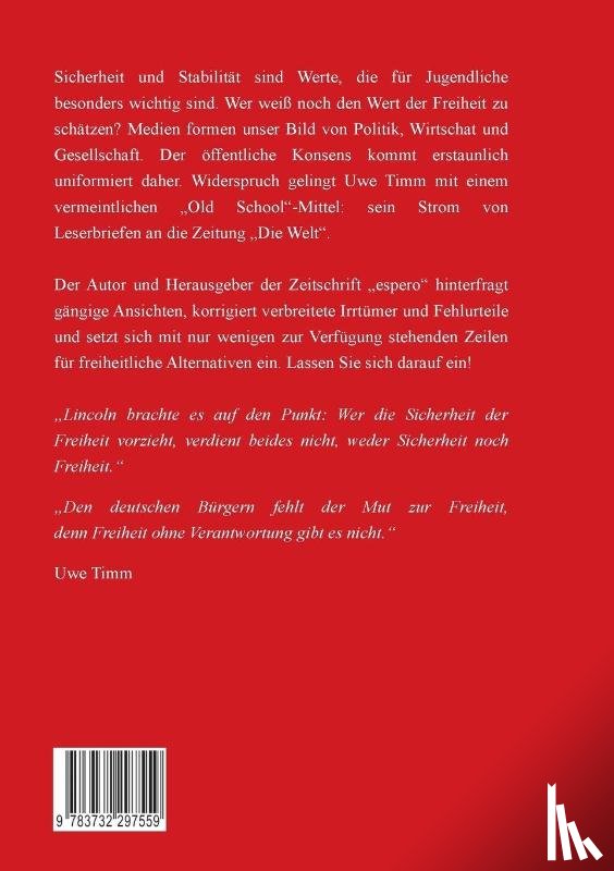 Timm, Uwe - Briefe an die Welt