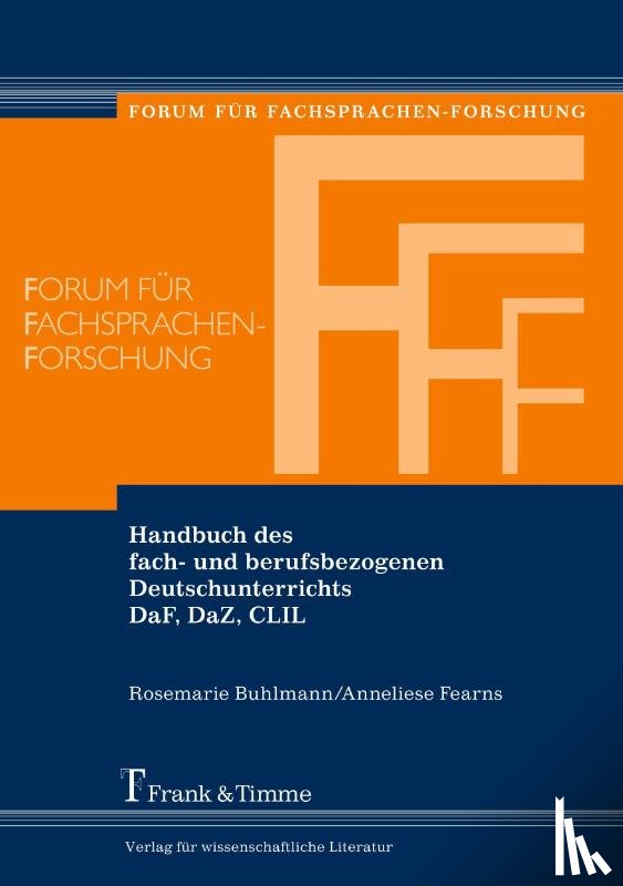Buhlmann, Rosemarie, Fearns, Anneliese - Handbuch des fach- und berufsbezogenen Deutschunterrichts DaF, DaZ, CLIL