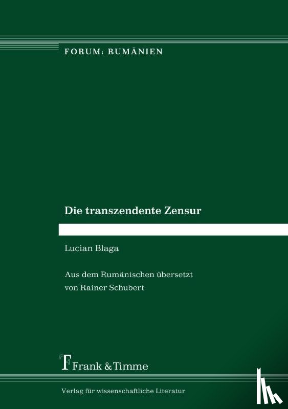 Blaga, Lucian - Die transzendente Zensur