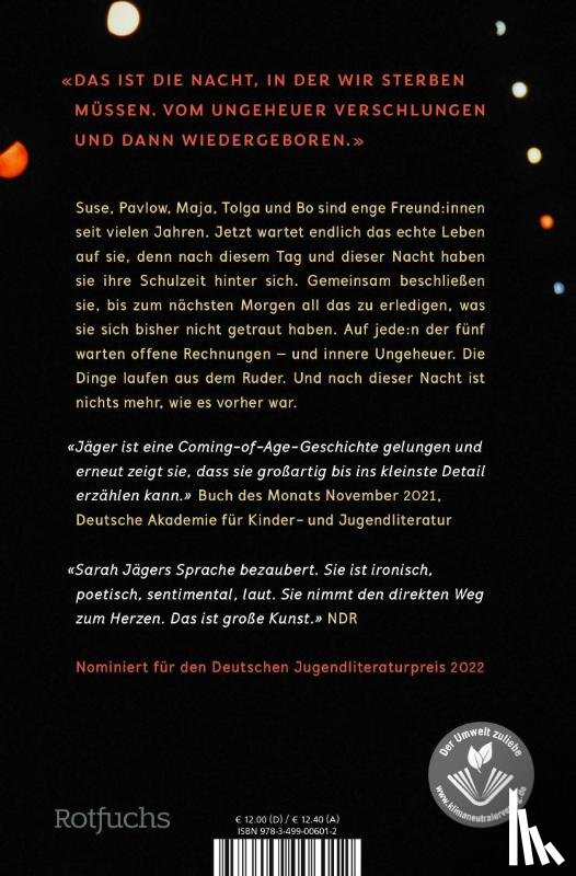 Jäger, Sarah - Die Nacht so groß wie wir