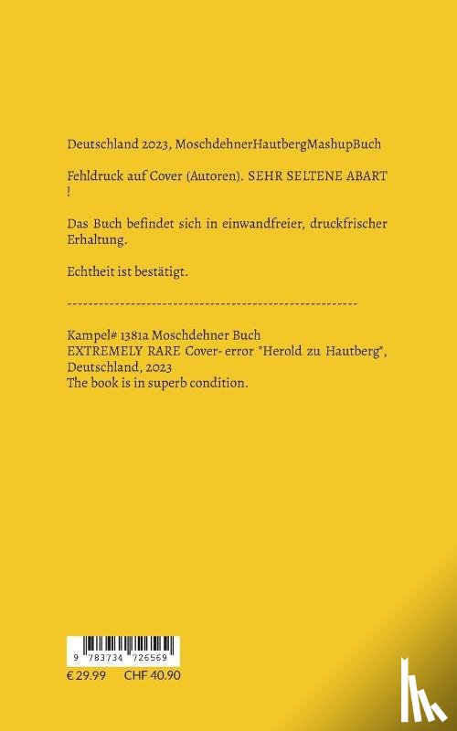Herold, zu Hautberg - Absichtliche Fehlpressung um Sammlerwert zu suggerieren