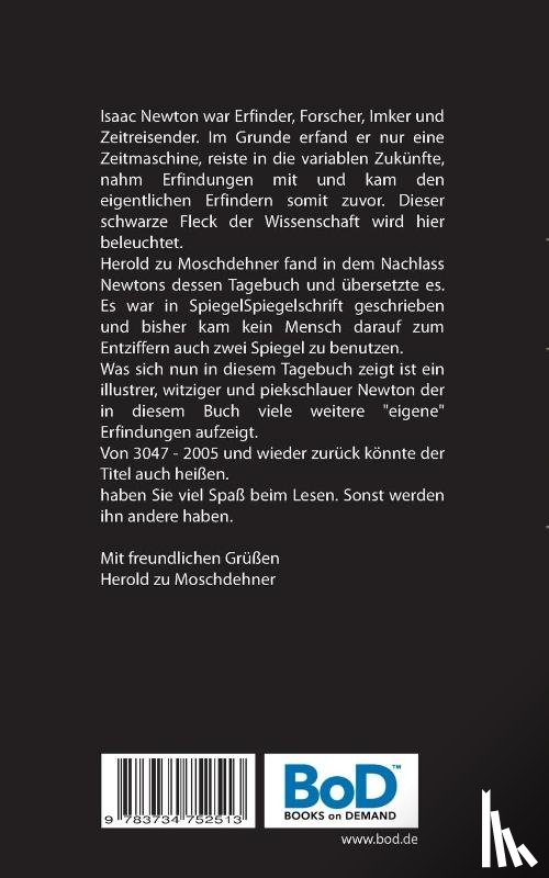 Moschdehner, Herold Zu - Das Tagebuch von Isaac Newton