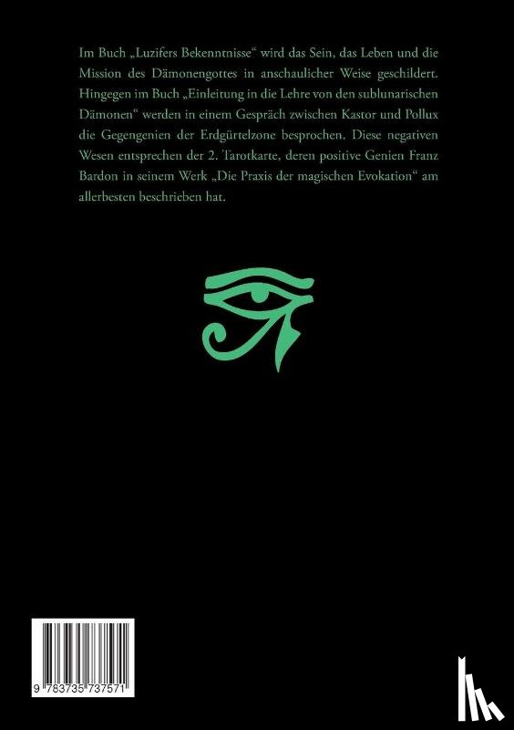 Engel, Leopold, Pictorius, Georg - Luzifers Bekenntnisse und Einleitung in die Lehre von den sublunarischen Damonen