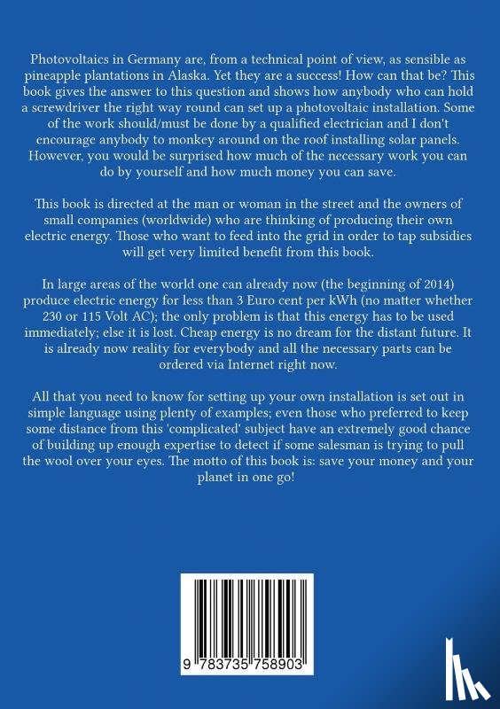 Henning, Jurgen - Photovoltaics for the technically ungifted